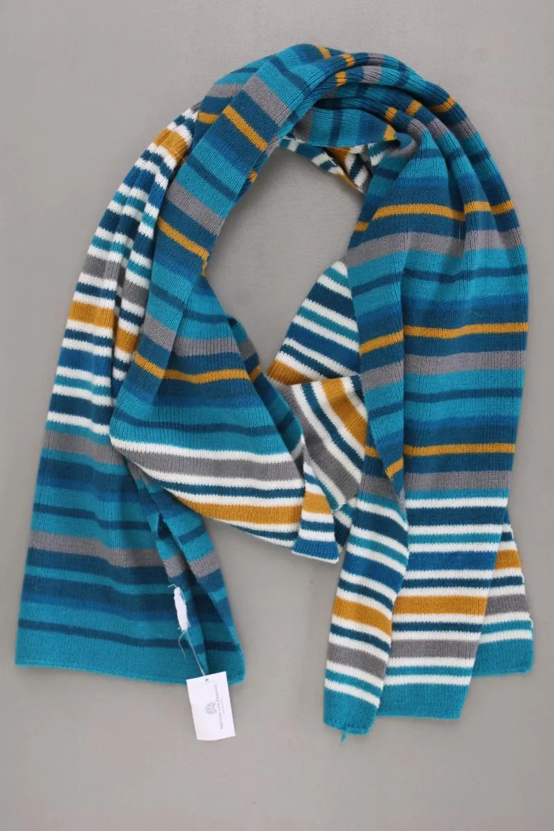 Schal gestreift blau