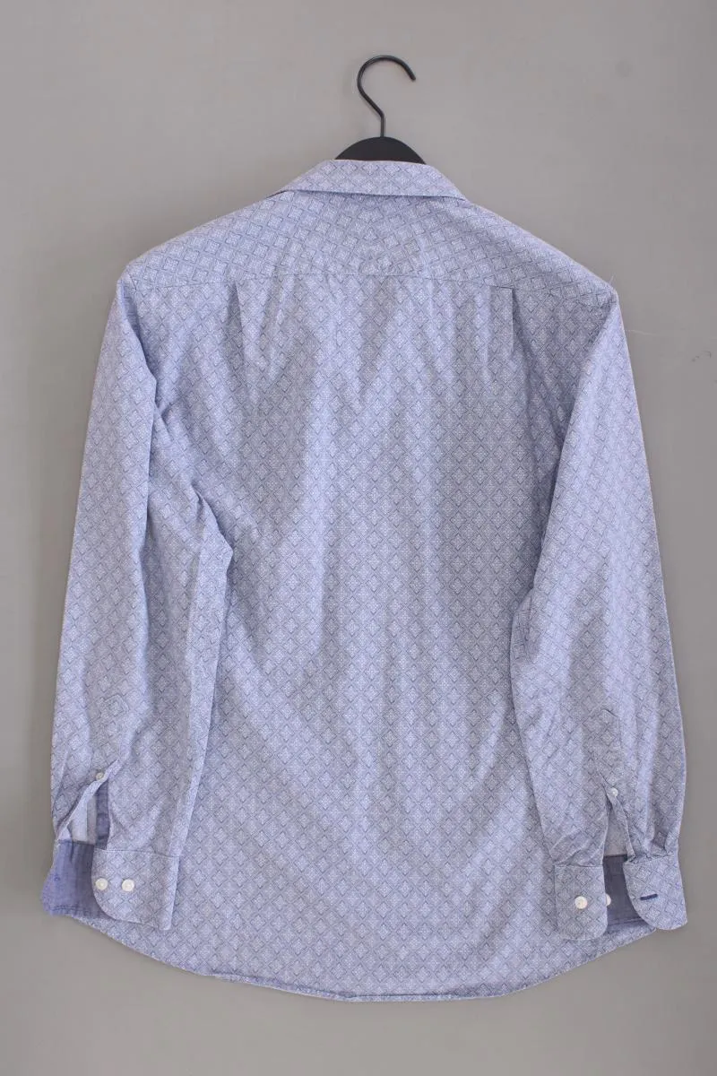 CHARLES TYRWHITT Langarmhemd für Herren Gr. M blau aus Baumwolle