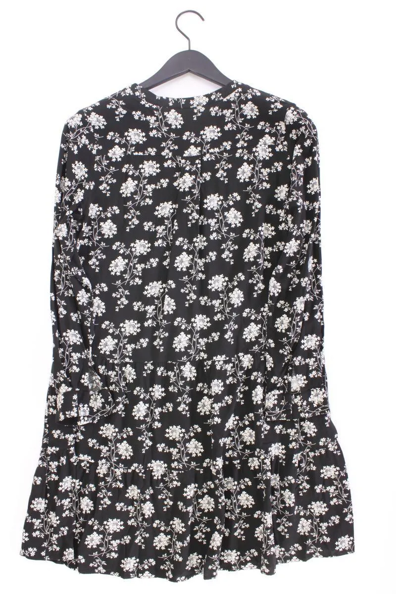 Smith & Soul Langarmkleid Gr. M mit Blumenmuster neuwertig schwarz