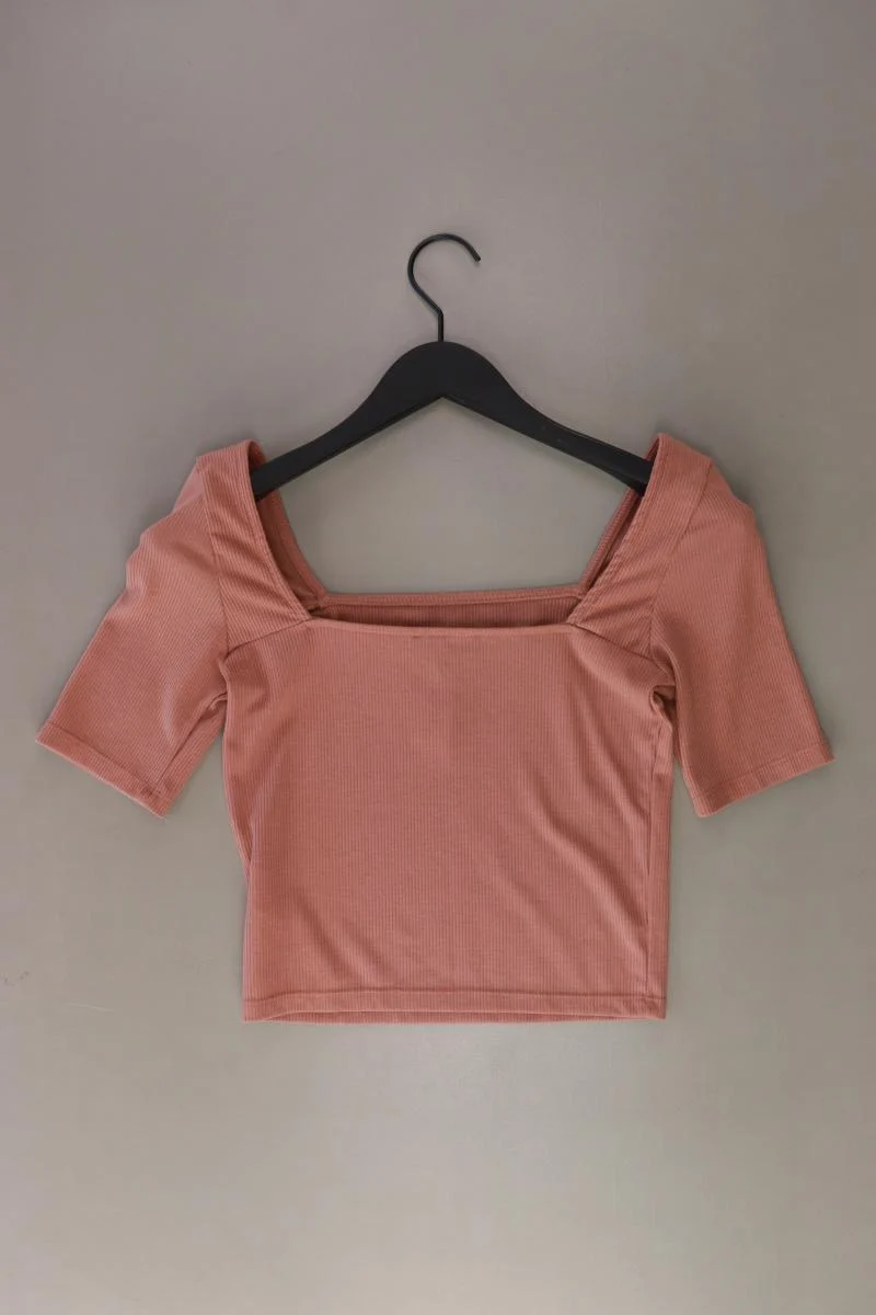 Even & Odd Cropped Shirt Gr. M Kurzarm braun aus Polyester