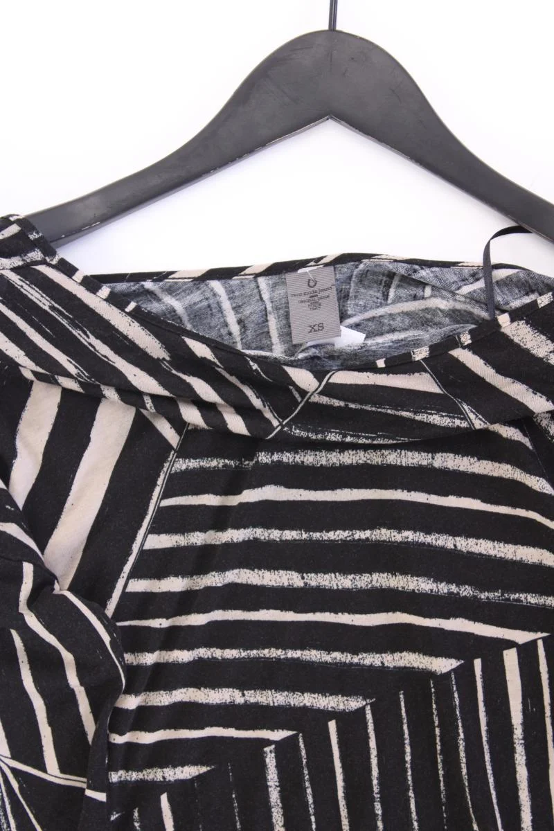 Vero Moda Schlauchkleid Gr. XS gestreift 3/4 Ärmel schwarz aus Viskose