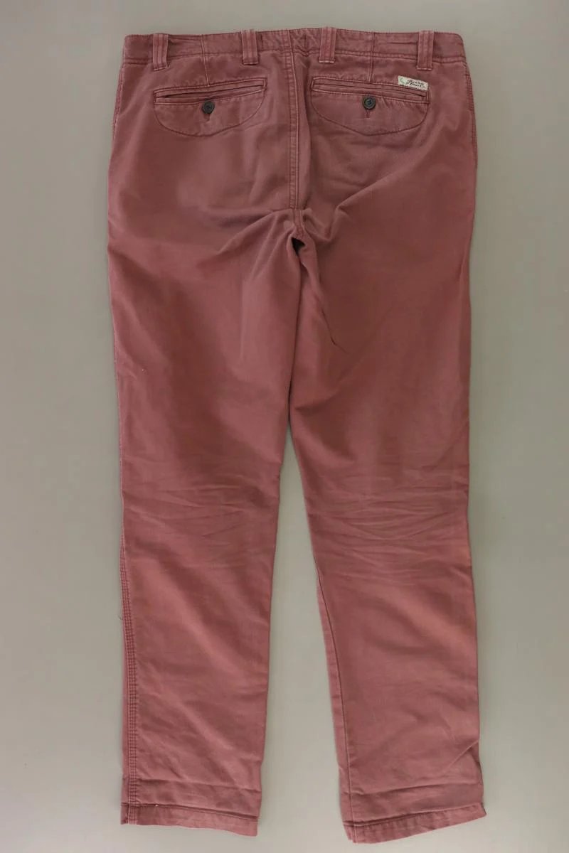 Pull&Bear Chinohose für Herren Gr. 44 rot aus Baumwolle