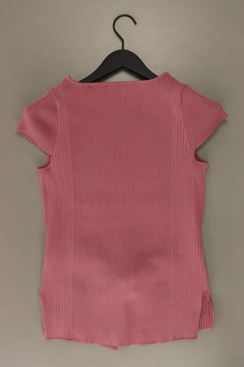 Esprit T-Shirt Gr. S mit Gürtel Kurzarm rosa aus Baumwolle