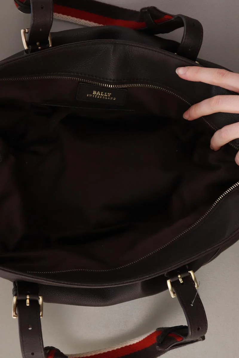 BALLY Henkeltasche braun aus Leder