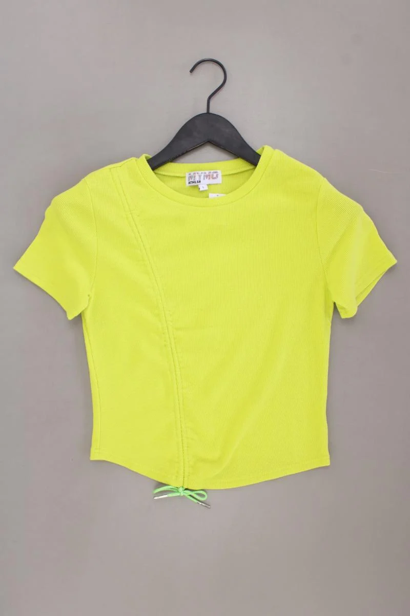 myMo ATHLSR Cropped Shirt Gr. L Kurzarm grün