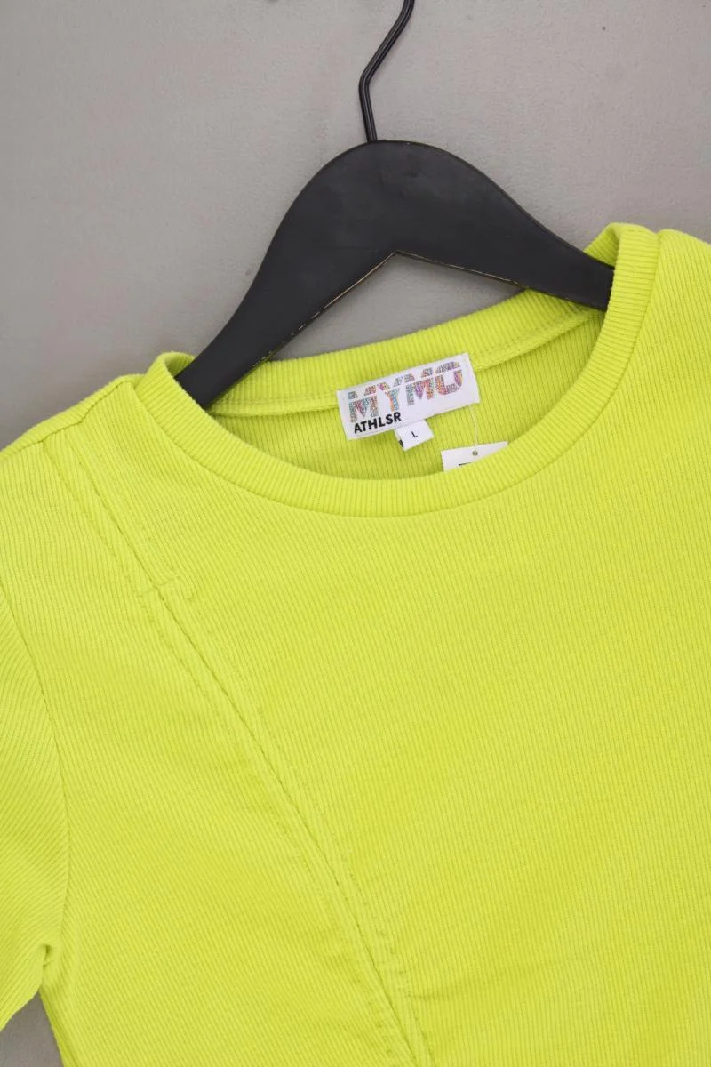 myMo ATHLSR Cropped Shirt Gr. L Kurzarm grün