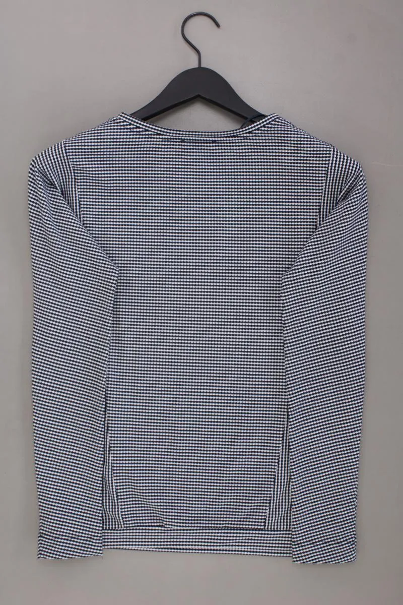 Street One Longsleeve-Shirt Gr. 34 geometrisches Muster Langarm blau aus Viskose
