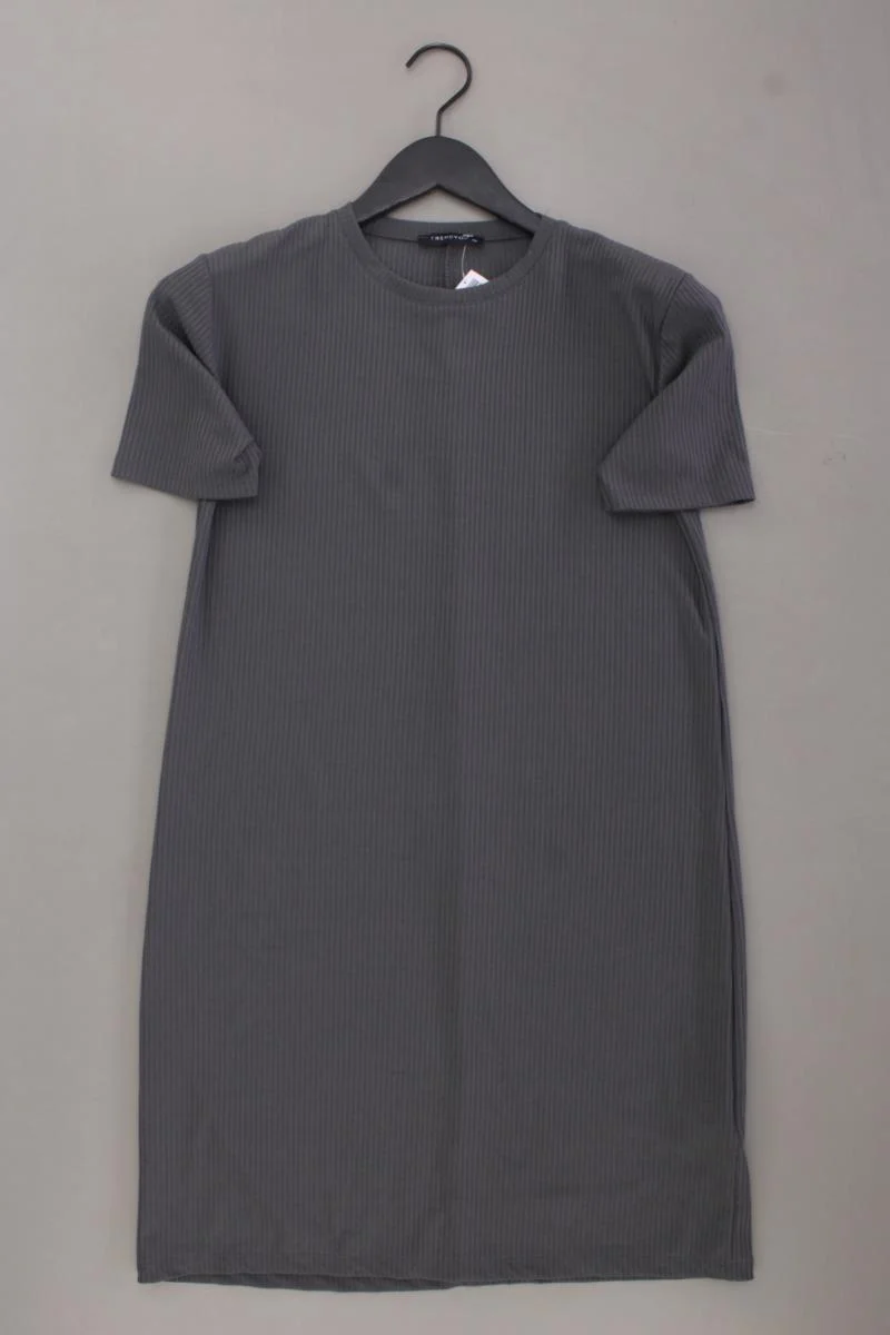 Trendyol Kurzarmkleid Gr. XS grau aus Polyester