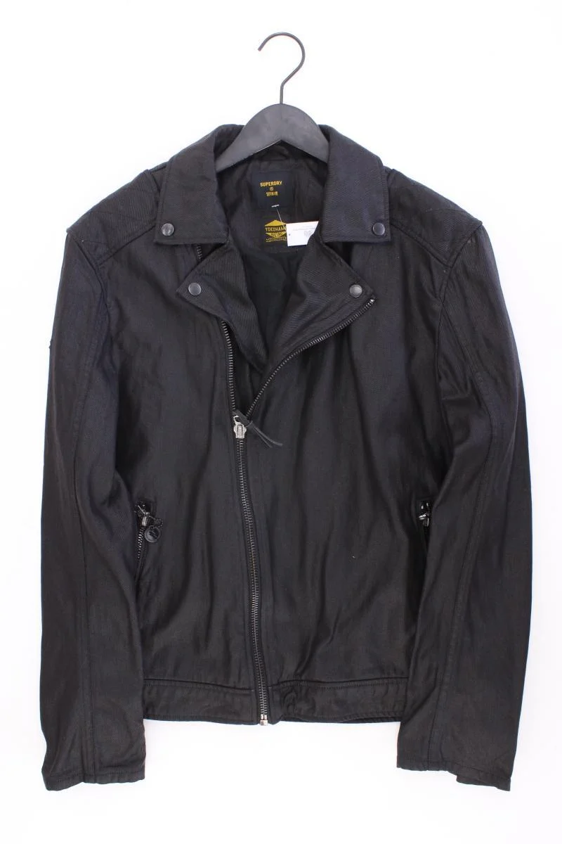 Superdry Bikerjacke für Herren Gr. M schwarz aus Baumwolle