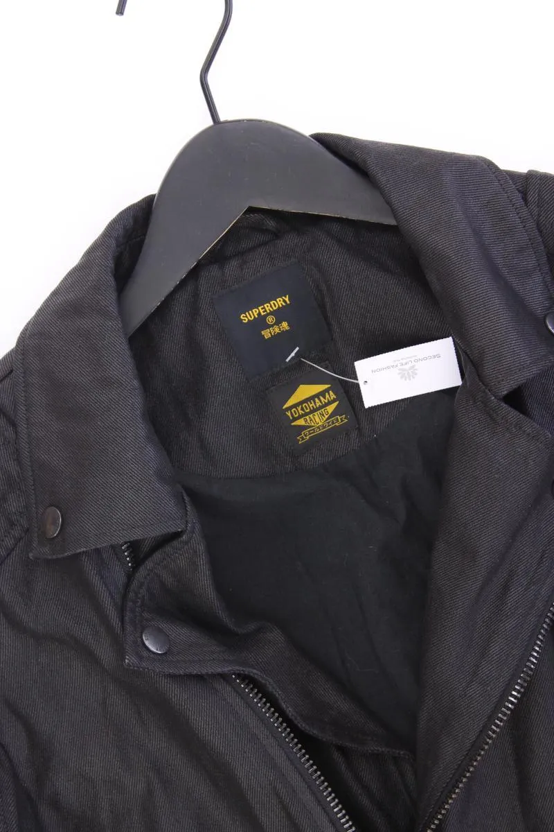 Superdry Bikerjacke für Herren Gr. M schwarz aus Baumwolle