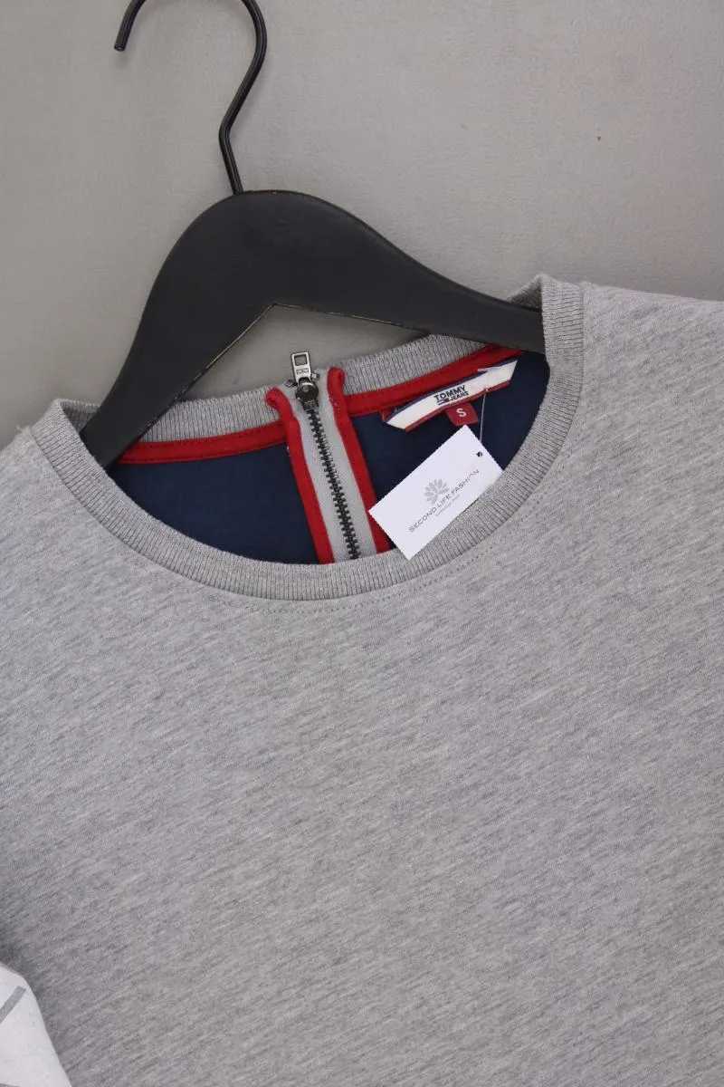 Tommy Jeans Kurzarmkleid Gr. S grau aus Baumwolle