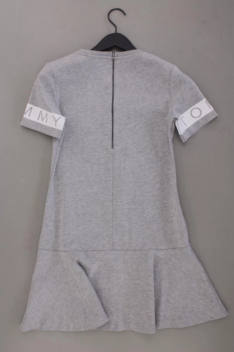 Tommy Jeans Kurzarmkleid Gr. S grau aus Baumwolle