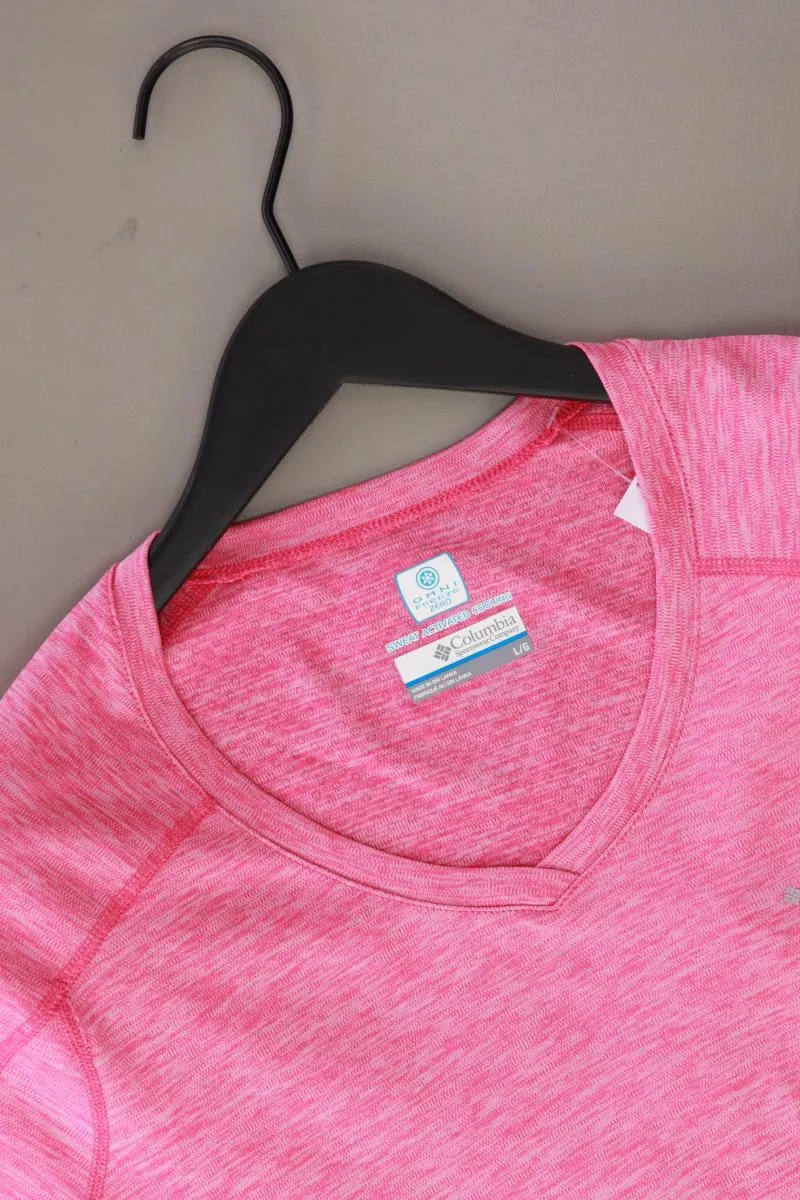Columbia Sportshirt Gr. L Kurzarm pink aus Polyester