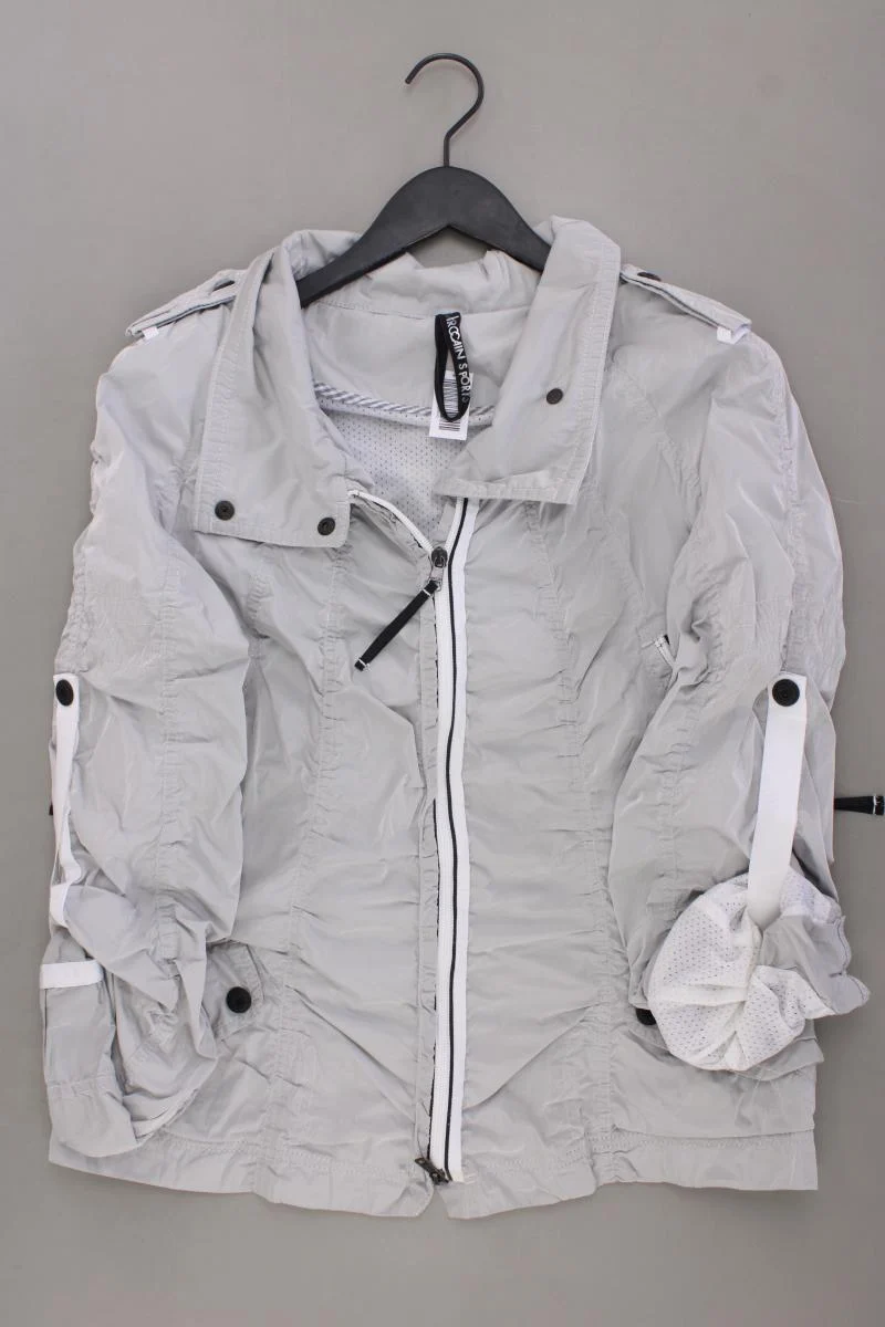 Marc Cain Sports Übergangsjacke Gr. 42 neuwertig grau aus Polyamid