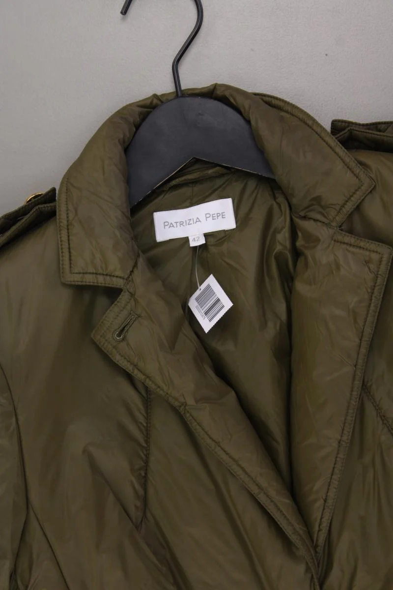 Patrizia Pepe Classic Jacke Gr. IT 42 (S) neuwertig olivgrün aus Polyamid