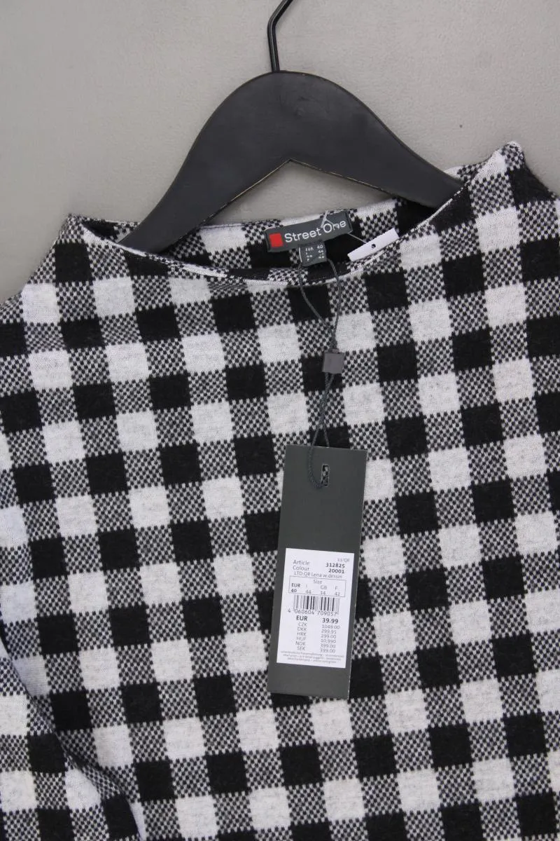 Street One Langarmpullover Gr. 40 kariert neu mit Etikett Neupreis: 39,99€! grau