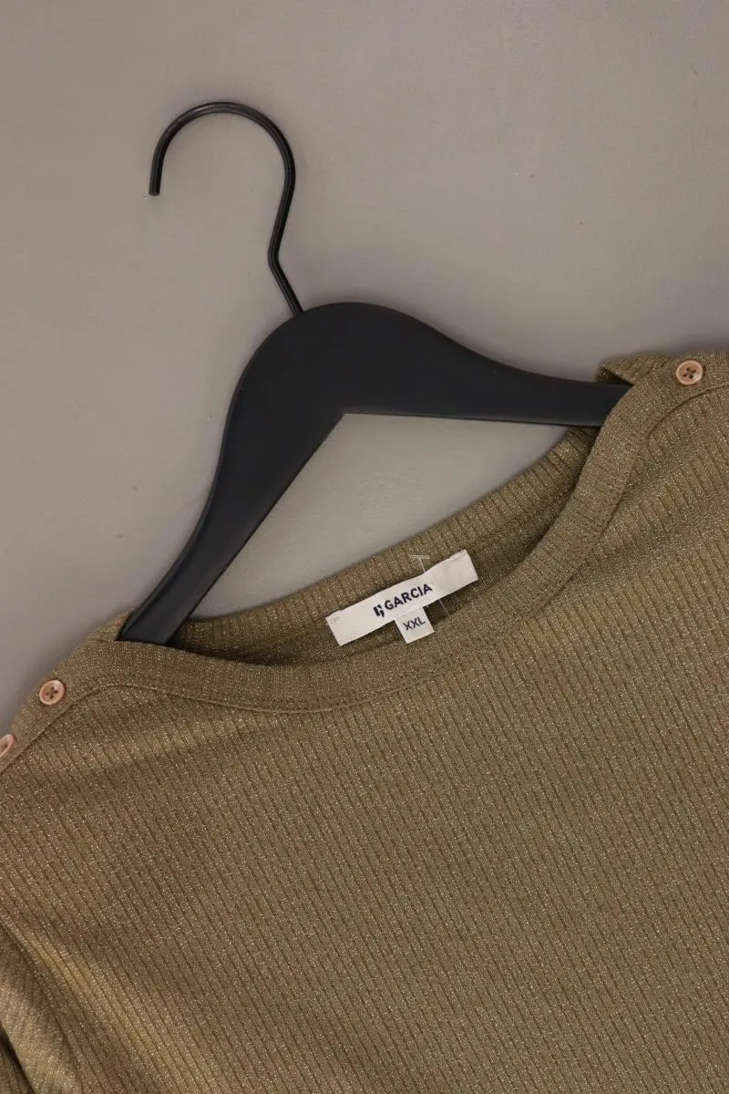 Garcia Jeans Longsleeve-Shirt Gr. XXL Langarm olivgrün aus Polyester