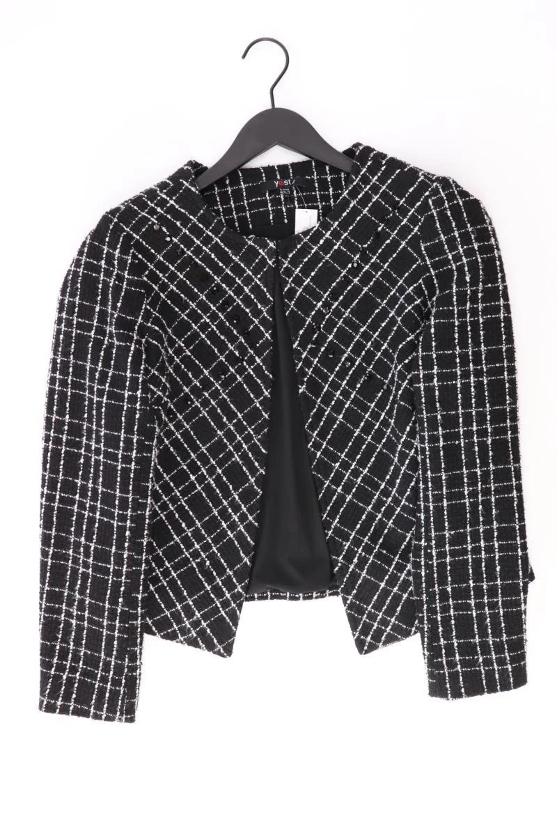 yest Regular Blazer Gr. 38 schwarz aus Polyacryl