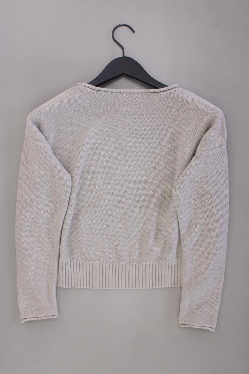 S.Marlon Feinstrickpullover Gr. XS grau aus Baumwolle