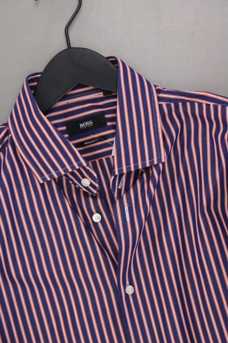 BOSS by Hugo Boss Langarmhemd für Herren Gr. Hemdgröße 43 gestreift mehrfarbig