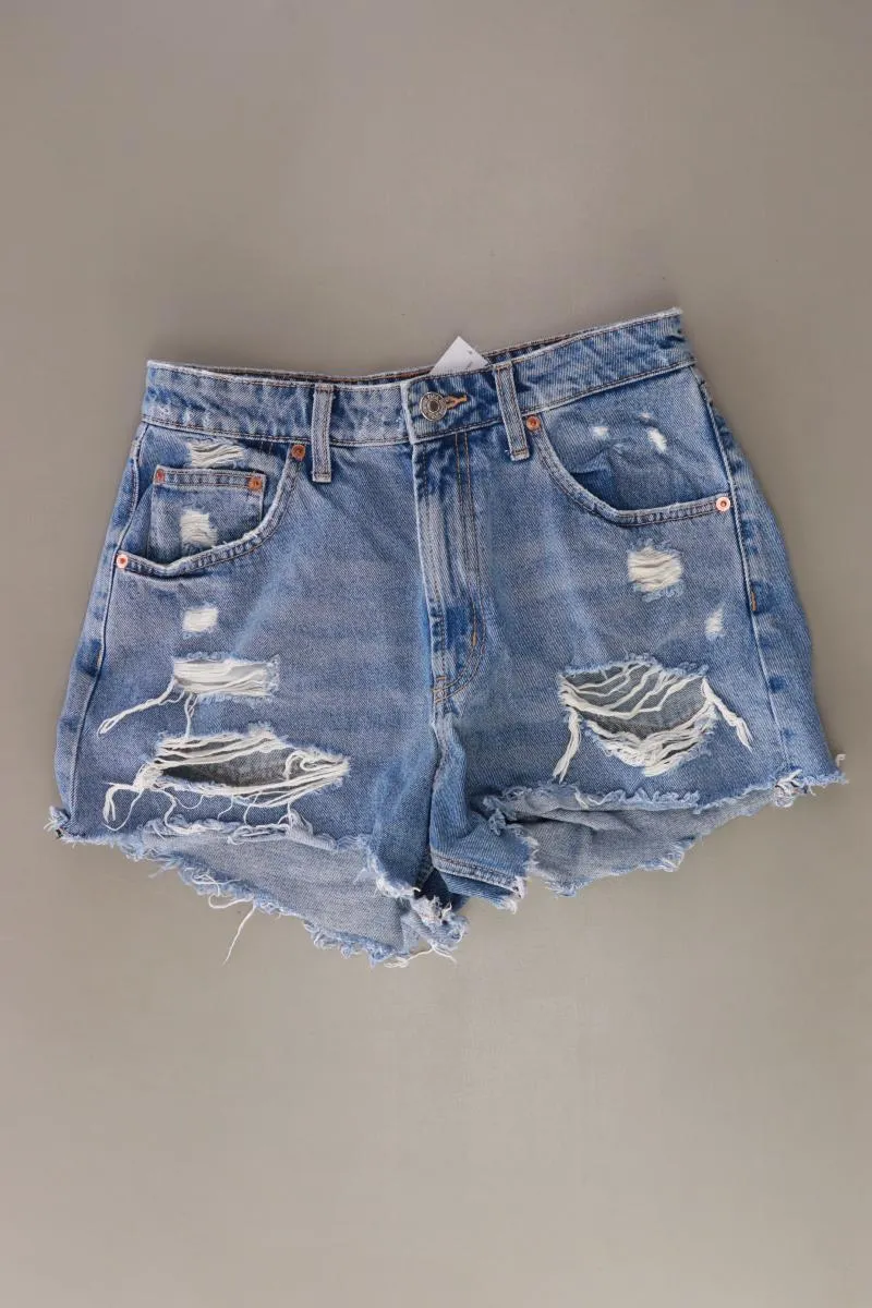Zara Jeansshorts Gr. 38 blau aus Baumwolle