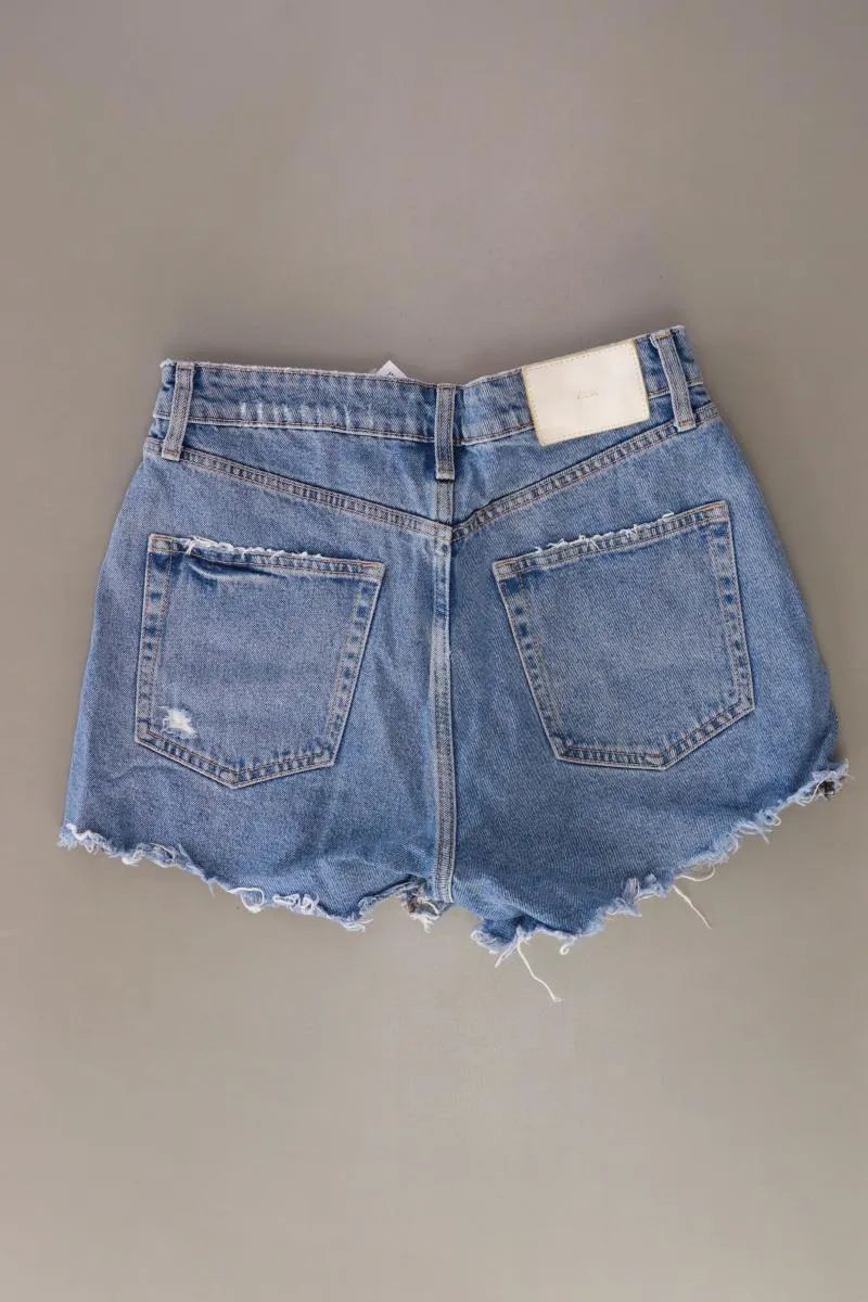 Zara Jeansshorts Gr. 38 blau aus Baumwolle