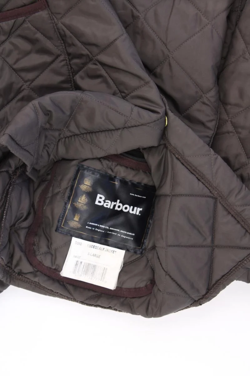 Barbour Steppjacke Modell Liddesdale Jacket für Herren Gr. XL braun aus Nylon