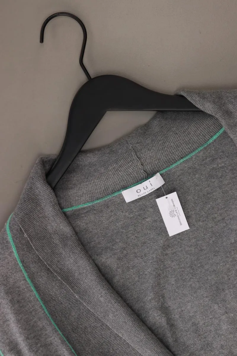 Oui Strickjacke Gr. 36 Langarm grau