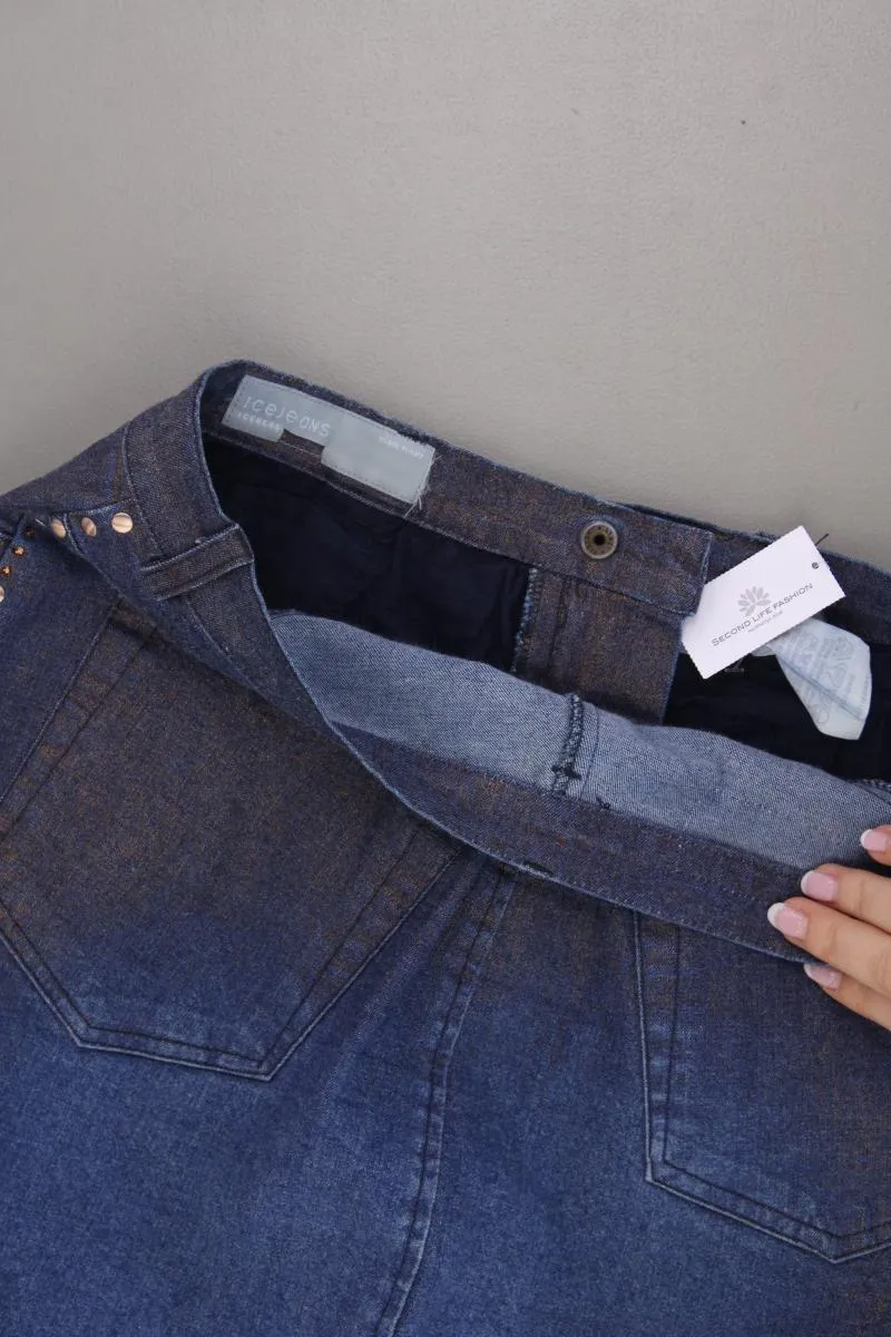Iceberg Jeansrock Gr. 36 blau aus Baumwolle