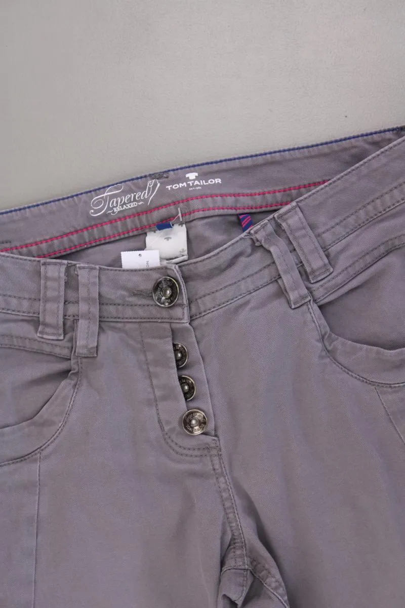 Tom Tailor Hose Gr. 34 grau aus Baumwolle
