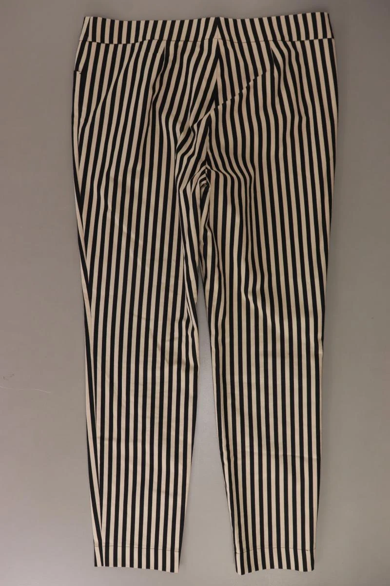 Laurèl Stoffhose Gr. 38 gestreift schwarz aus Baumwolle
