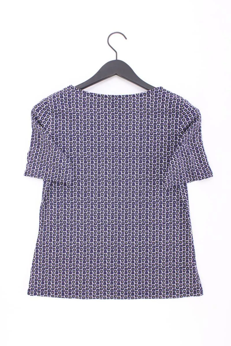 SURKANA Printshirt Gr. L geometrisches Muster Kurzarm blau aus Polyester