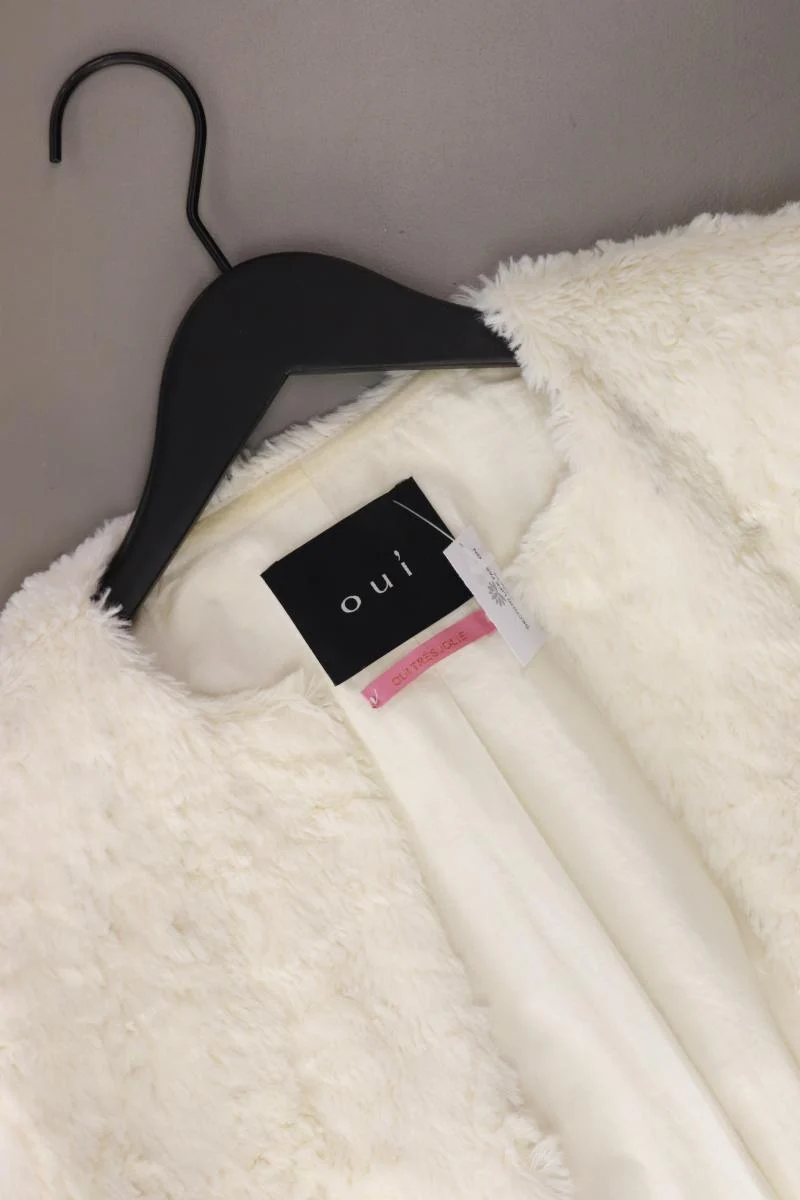 Oui Kunstfellmantel Gr. 36 creme
