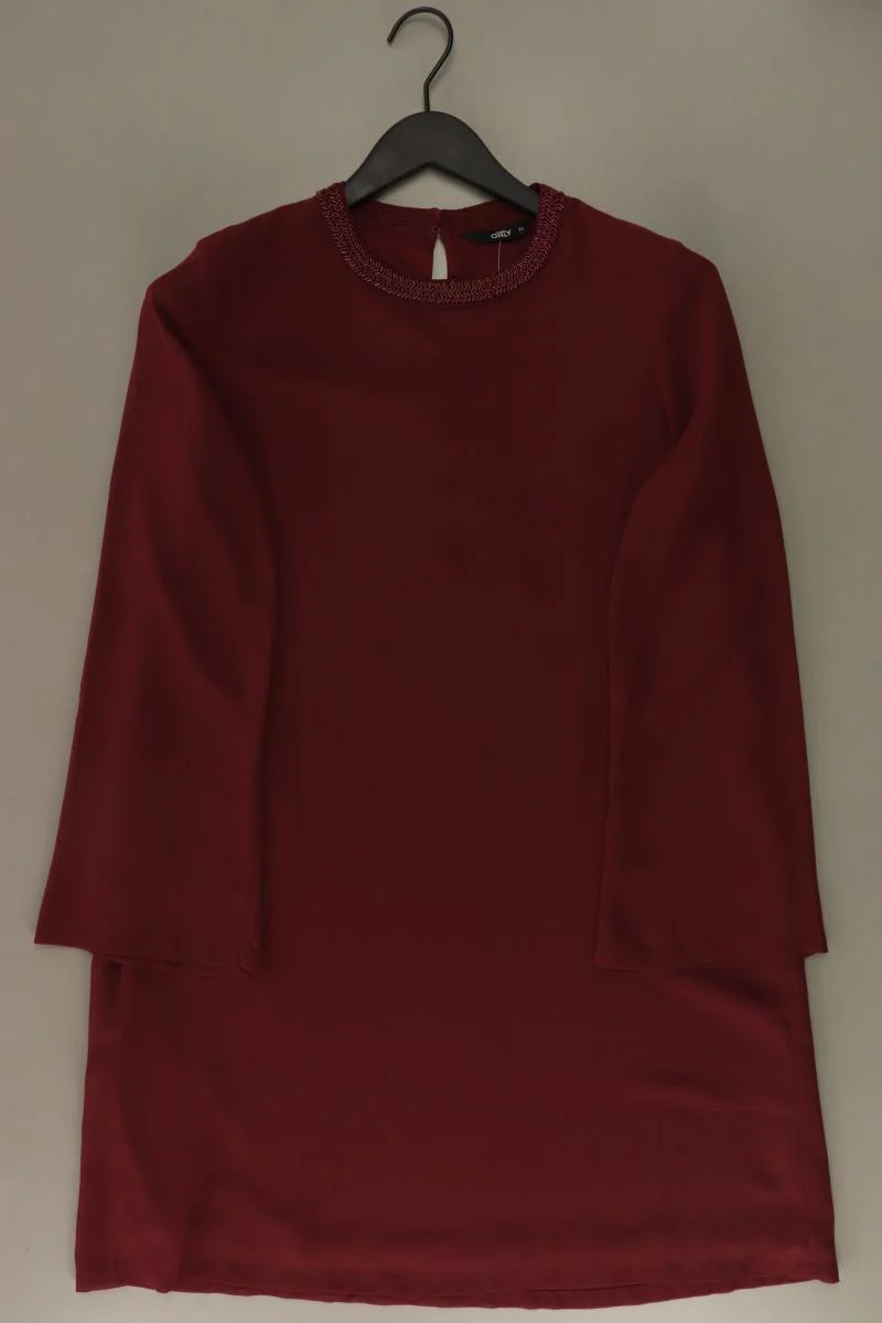 Only Langarmkleid Gr. 36 rot aus Polyester