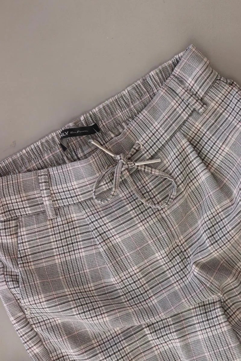 Only Stoffhose Gr. XS/L30 kariert grau aus Polyester