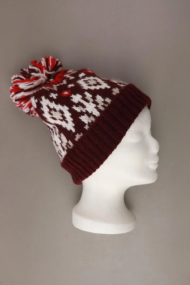 Hollister Mütze rot aus Polyacryl