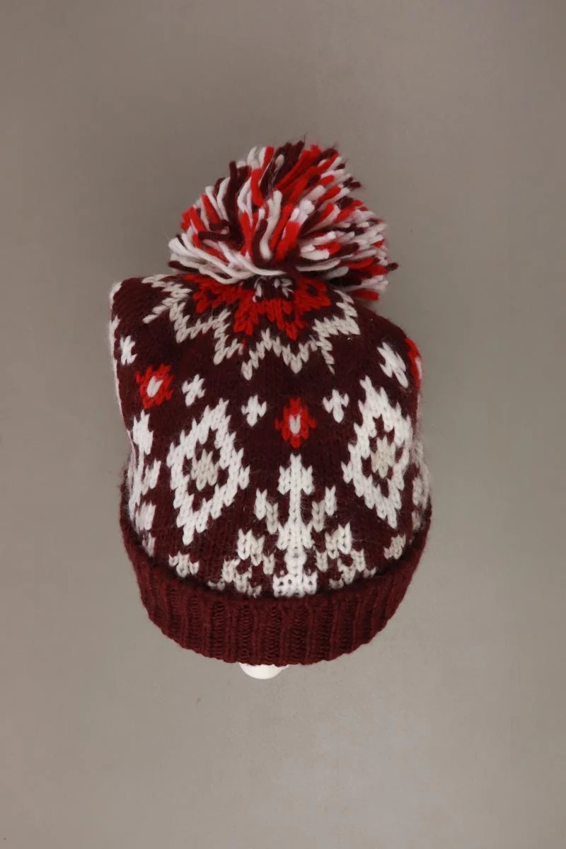 Hollister Mütze rot aus Polyacryl