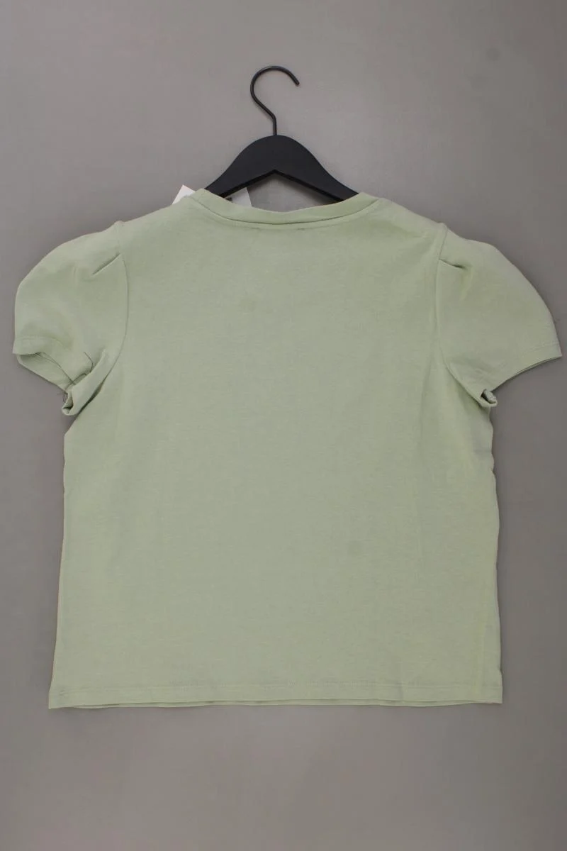 Zara T-Shirt Gr. L neu mit Etikett Kurzarm grün aus Baumwolle