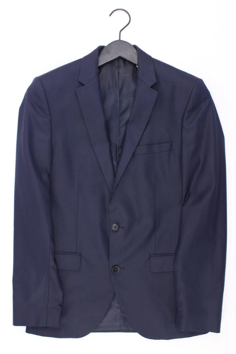 Selected Homme Longsakko für Herren Gr. 44 blau aus Polyester