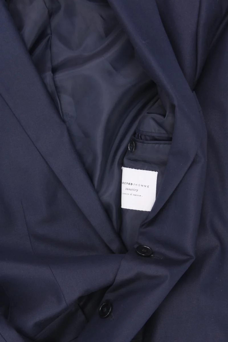 Selected Homme Longsakko für Herren Gr. 44 blau aus Polyester