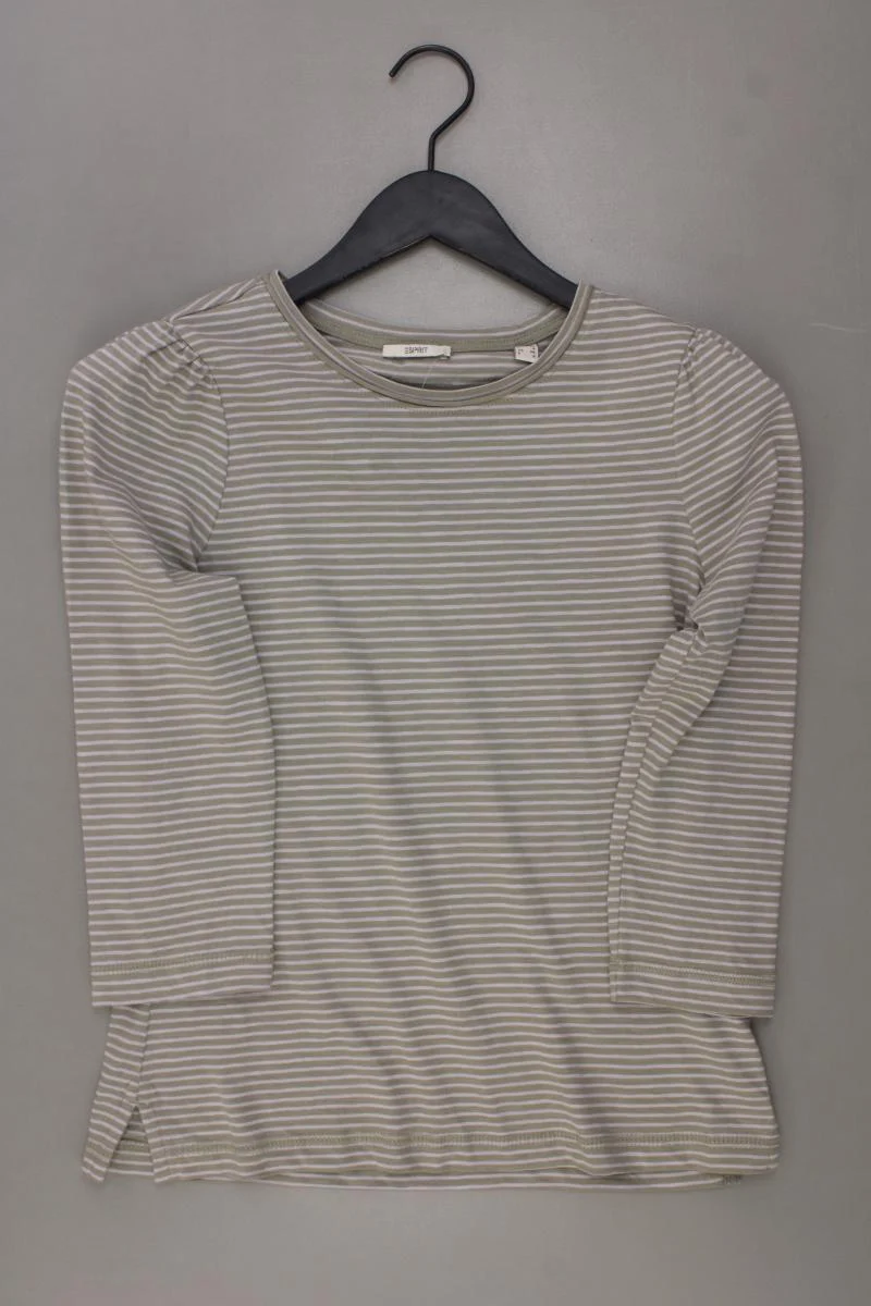 Esprit Ringelshirt Gr. XS gestreift 3/4 Ärmel braun aus Baumwolle