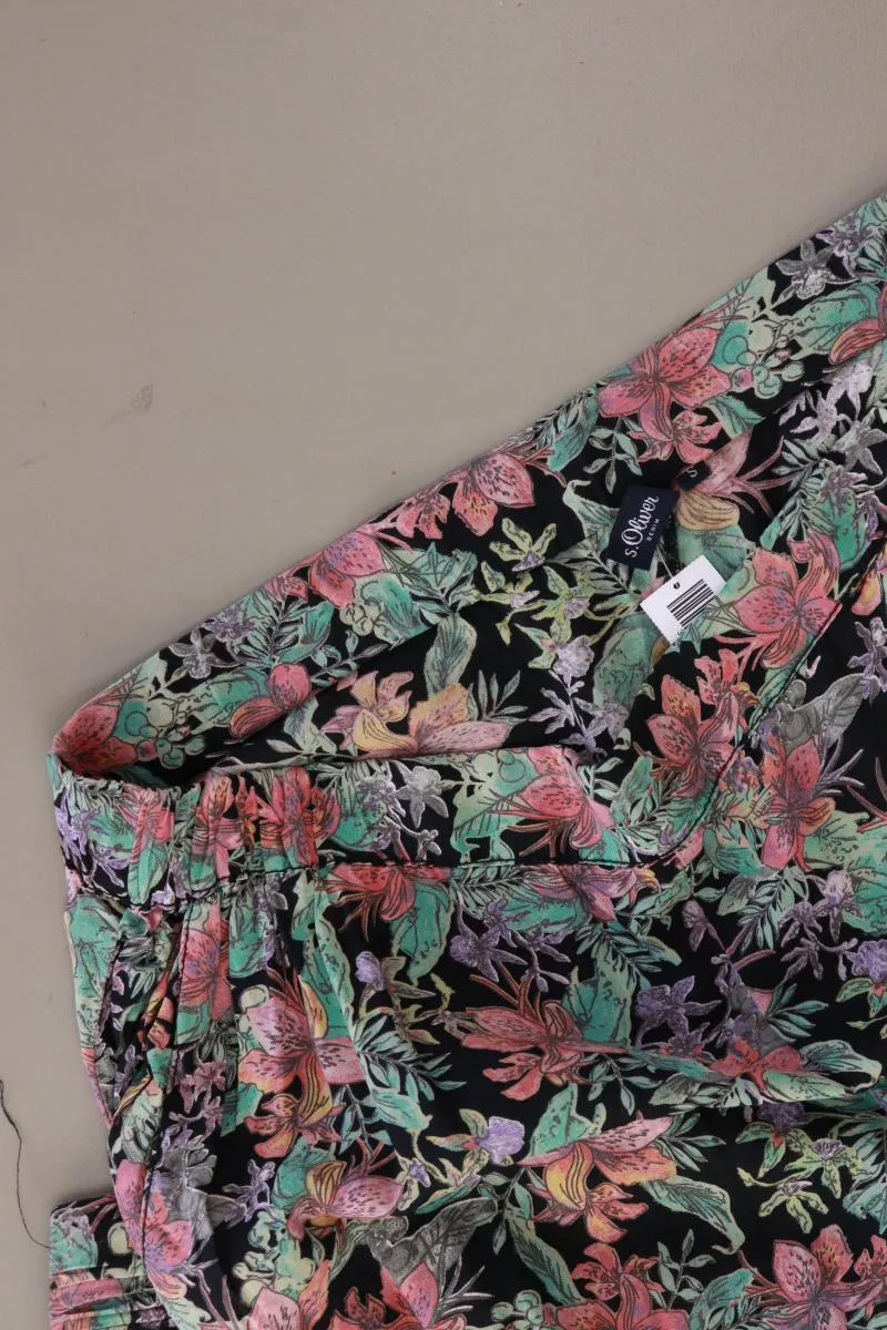 s.Oliver Stoffhose Gr. S mit Blumenmuster mehrfarbig