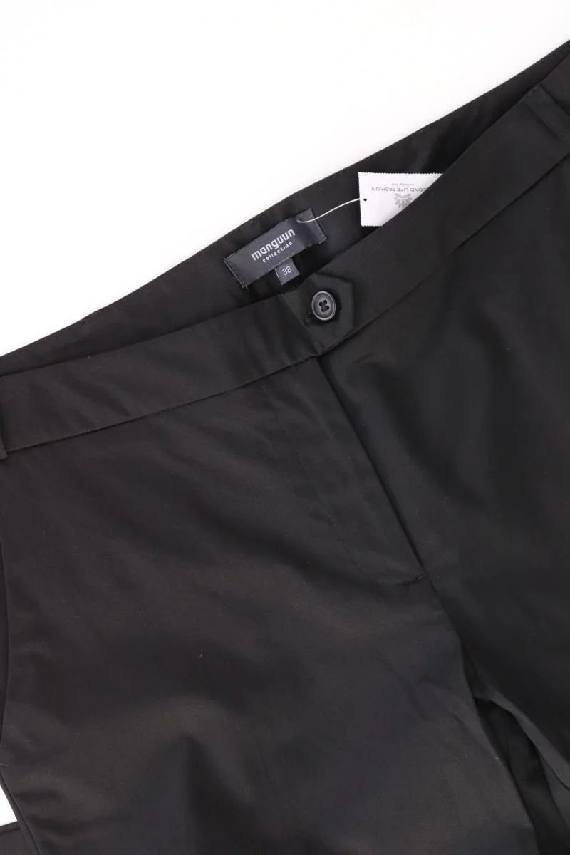 Manguun Stoffhose Gr. 38 schwarz aus Baumwolle