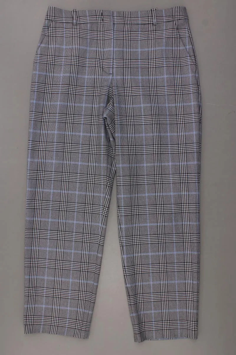 Hallhuber Stoffhose Gr. 40 kariert neuwertig grau aus Polyester