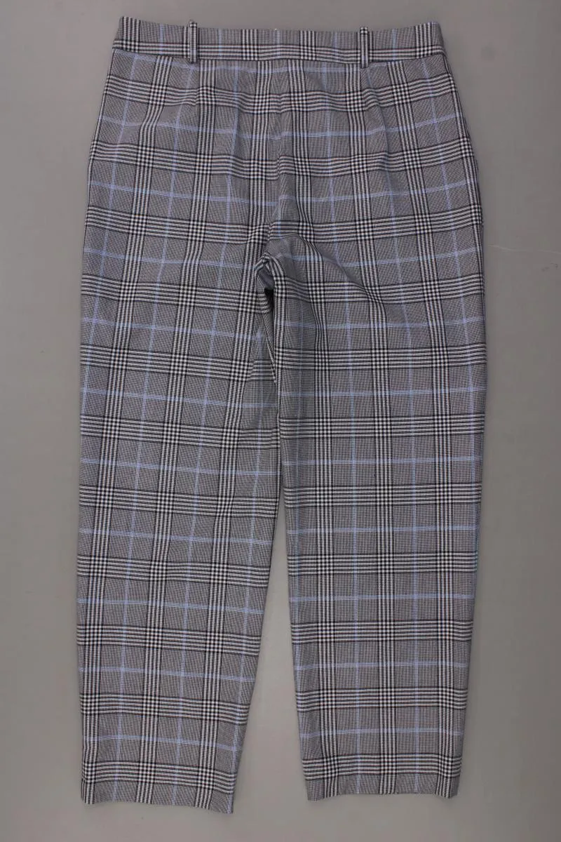 Hallhuber Stoffhose Gr. 40 kariert neuwertig grau aus Polyester