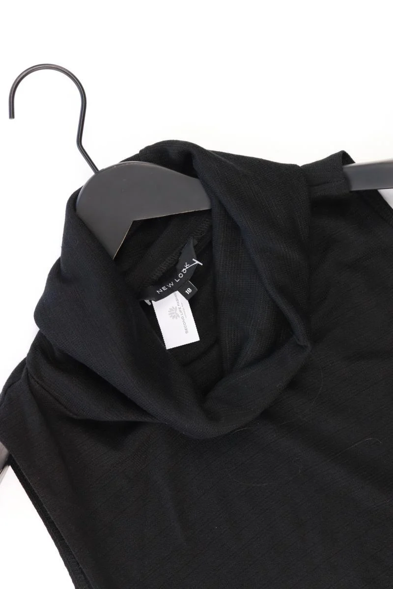 New Look Shirt Gr. UK 18 (XL) Ärmellos schwarz