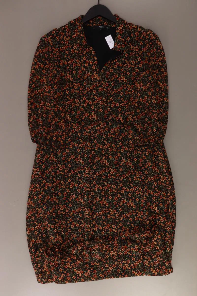 next Maxikleid Gr. UK 12 (M) mit Blumenmuster 3/4 Ärmel mehrfarbig aus Polyester