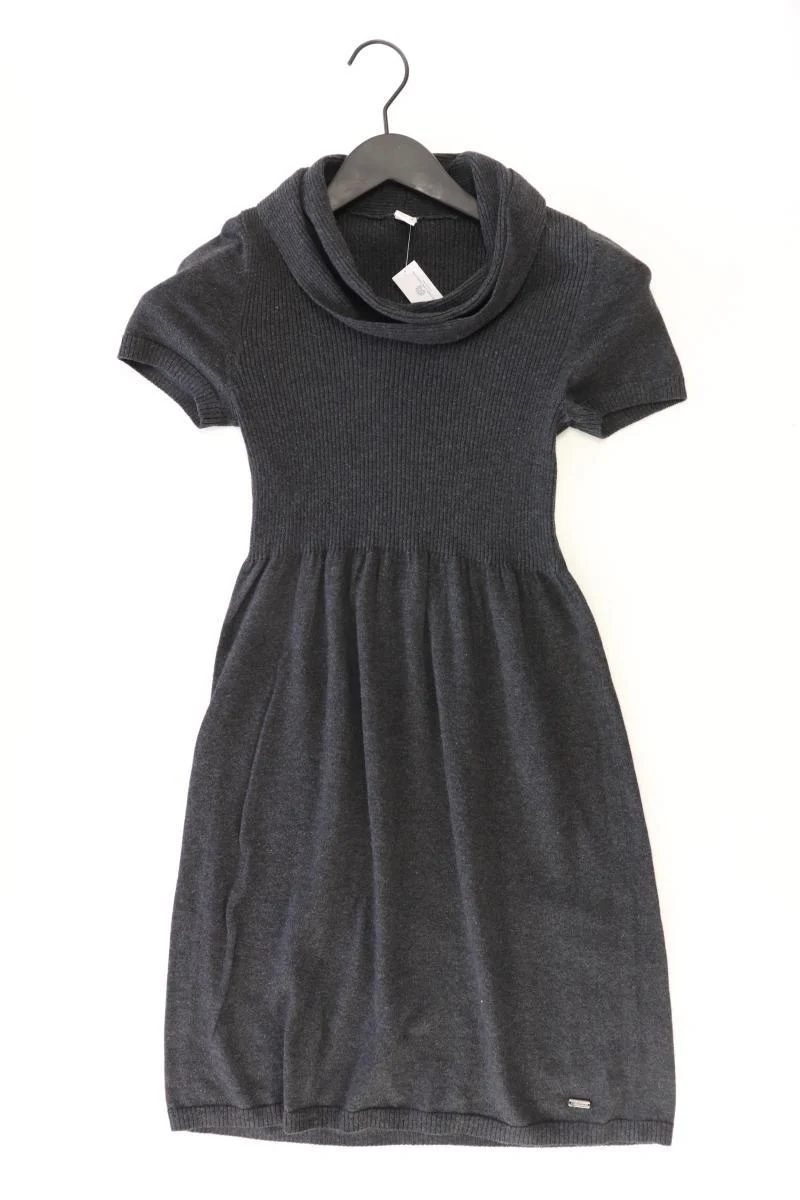 QS by s.Oliver Strickkleid Gr. 34 Kurzarm grau