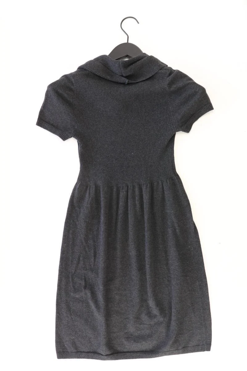 QS by s.Oliver Strickkleid Gr. 34 Kurzarm grau