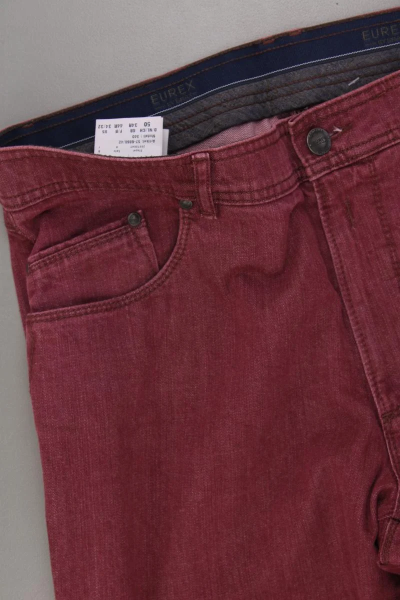 Brax Straight Jeans für Herren Gr. 50 rot aus Baumwolle